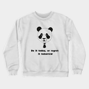 Business man panda Crewneck Sweatshirt